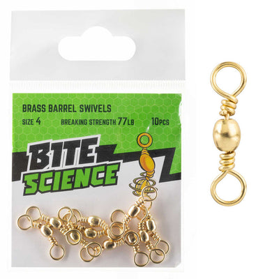 Bite Science Brass Barrel Swivel Value Pack