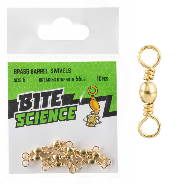 Bite Science Brass Barrel Swivel Value Pack