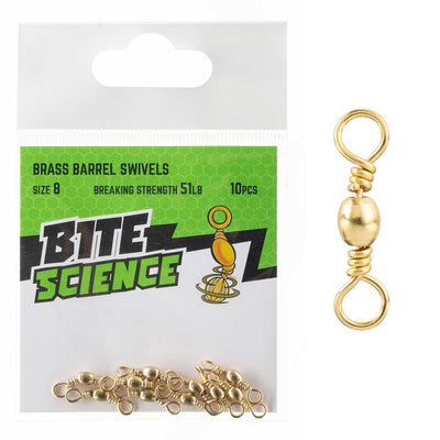 Bite Science Brass Barrel Swivel Value Pack
