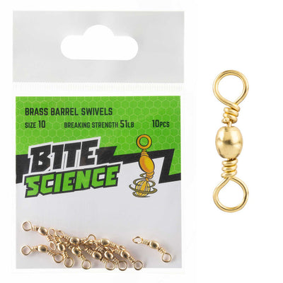 Bite Science Brass Barrel Swivel Value Pack