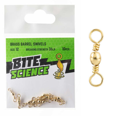 Bite Science Brass Barrel Swivel Value Pack
