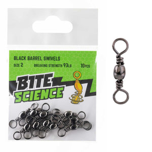 Bite Science Black Barrel Swivel Value Pack