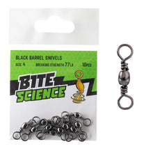 Bite Science Black Barrel Swivel Value Pack