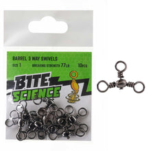 Bite Science Barrel 3 Way Crossline Swivel Value Pack