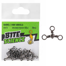 Bite Science Barrel 3 Way Crossline Swivel Value Pack