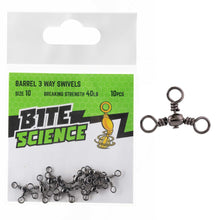 Bite Science Barrel 3 Way Crossline Swivel Value Pack