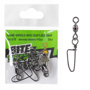 Bite Science Crane Coastlock Snap Swivel Value Pack