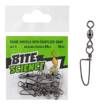 Bite Science Crane Coastlock Snap Swivel Value Pack