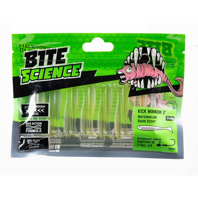 Bite Science Kick Minnow Soft Plastic Lure 2 Inch