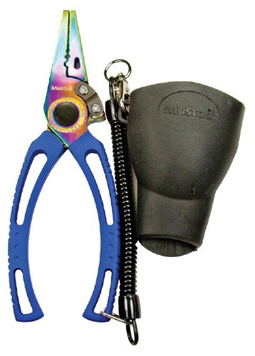 Mustad 7.5 Inch Pliers with Molded Rubber Sheath
