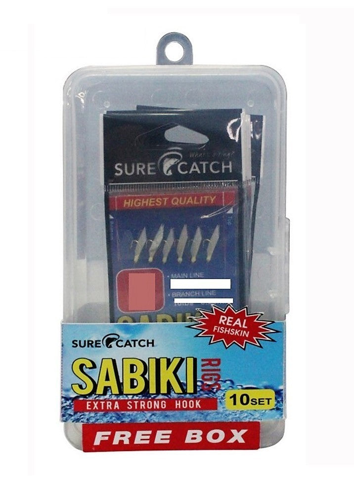 Surecatch Sabiki 10 Pack Jig Rig with Box