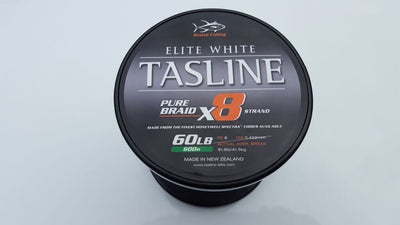 Tasline Elite White 600M Braided Fishing Line