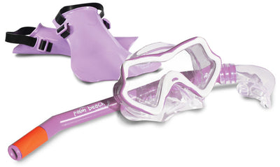 Land and Sea Complete Mask Snorkel Fin Set Palm Beach Kids