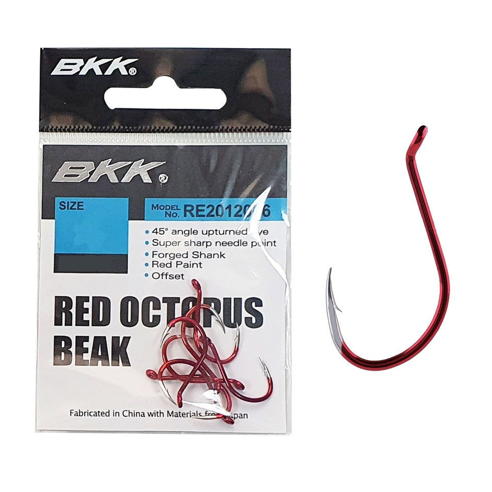 Amo Da Pesca BKK Red Octopus Beak Misura 5/0 - Per Pesca In Mare - Foto 8