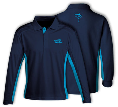 Jarvis Walker Long Sleeve Tournament Navy Blue Fishing Shirt