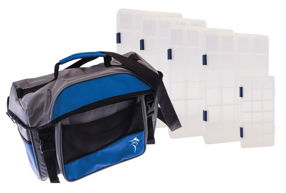Jarvis Walker Large Lure Bag with 5 Lure Boxes