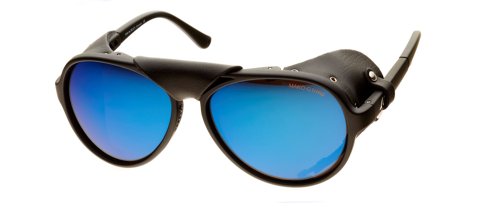 Mako Explorer II Matte Black Frame Glass Lens Polarised Sunglasses