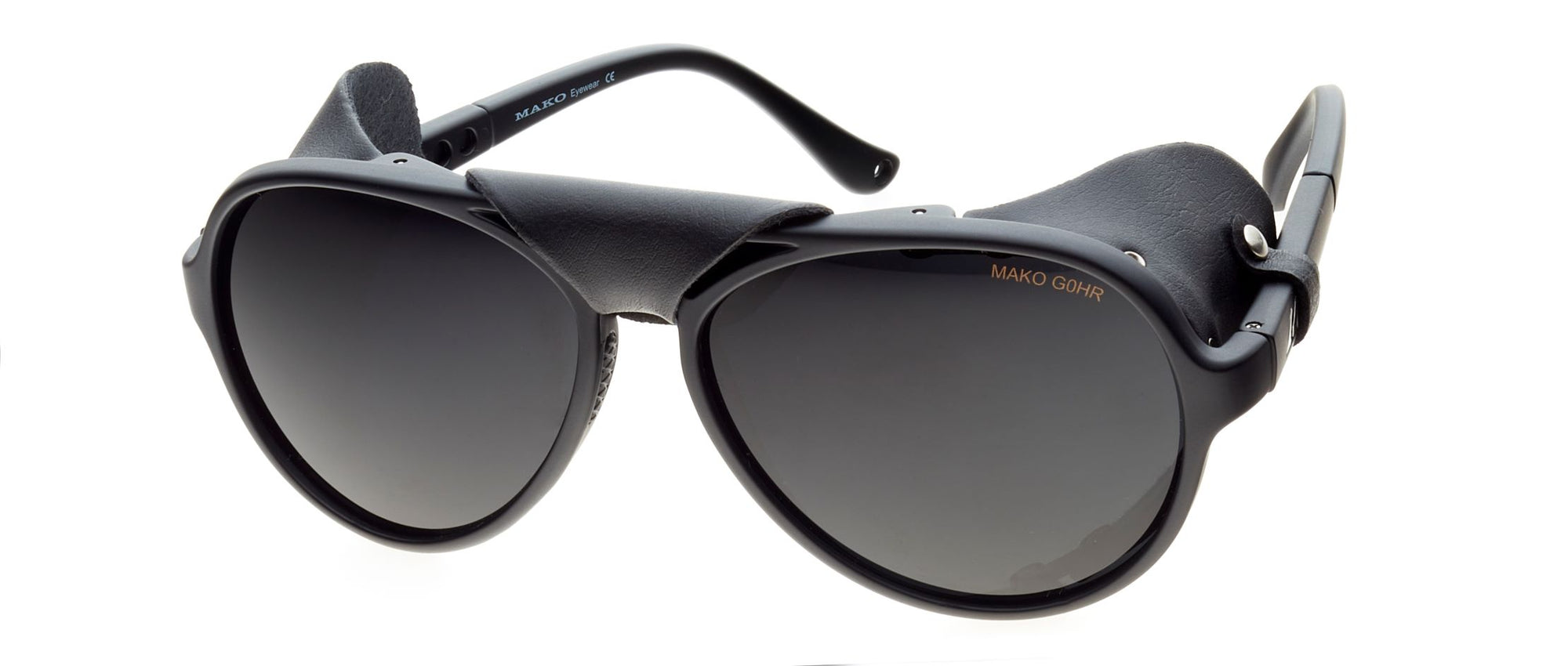 Mako Explorer II Matte Black Frame Glass Lens Polarised Sunglasses