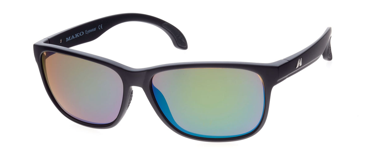 Mako Mistral Matte Black Frame Glass Lens Polarised Sunglasses