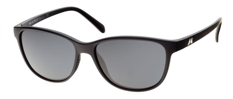 Mako Islands II Matte Black Frame Glass Lens Polarised Sunglasses