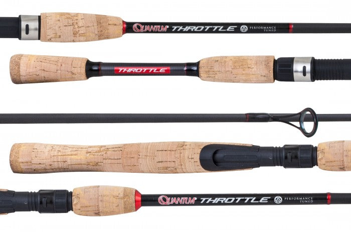 about quantum throttle size 50 spinning rod and reel combo Fishing Reel, 10 + 1 Ball Bearings with a Smooth Powerful 6.2:1 Gear Ratio, Ultra-Smooth Carbon Fiber Drag System, Dura-Lok Anti-Reverse Clutch, and MaxCast II Spool They include a sensitive Fishing Rod Quantum Throttle Rod