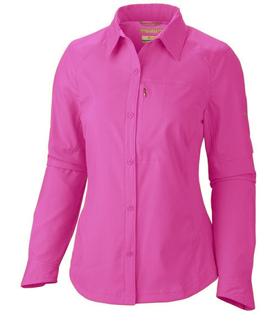 Columbia Silver Ridge Long Sleeve Womens Shirt Foxglove