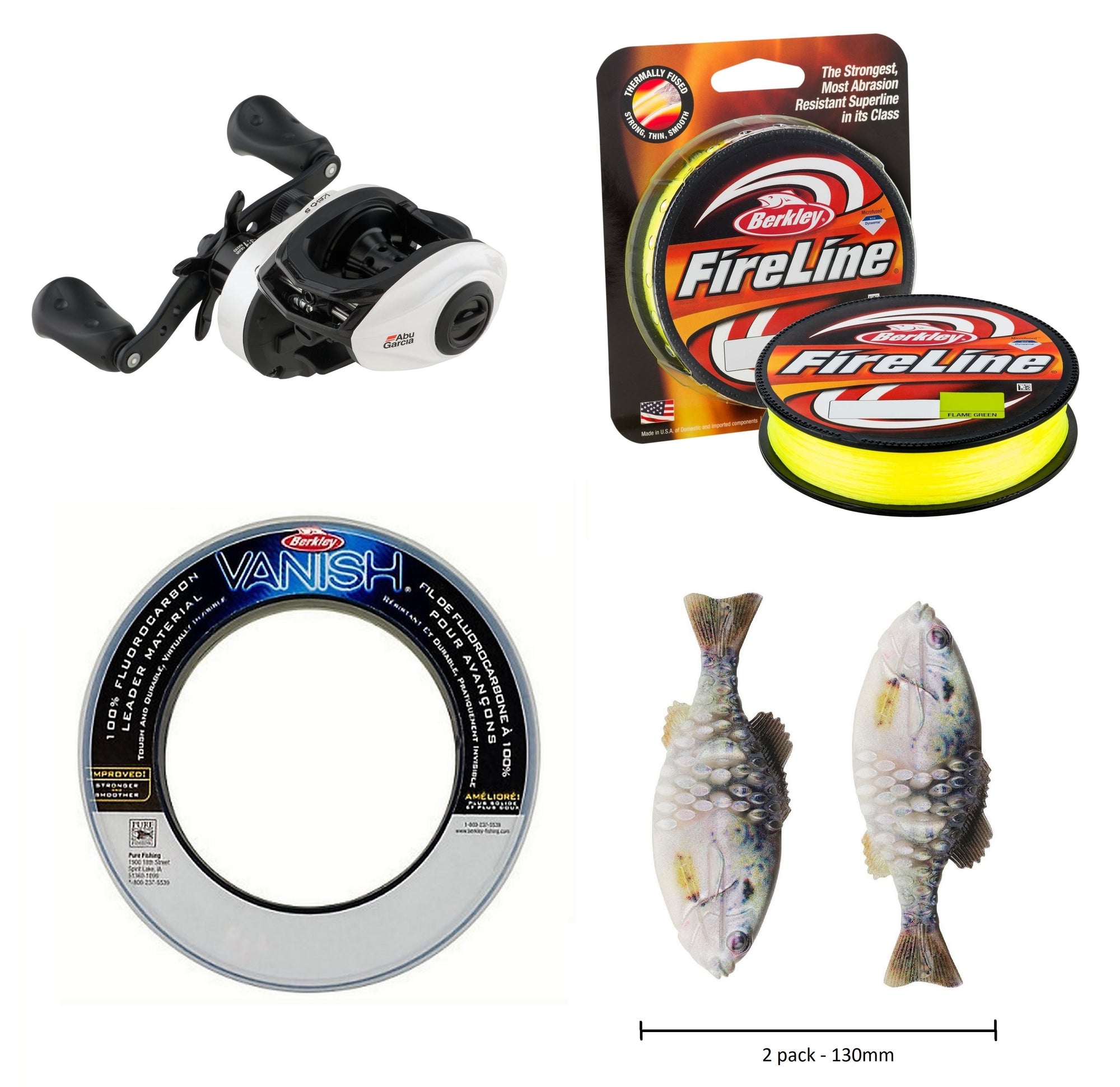 Abu Garcia Revo S Ultimate Barra and Jack Baitcast Reel Value Pack