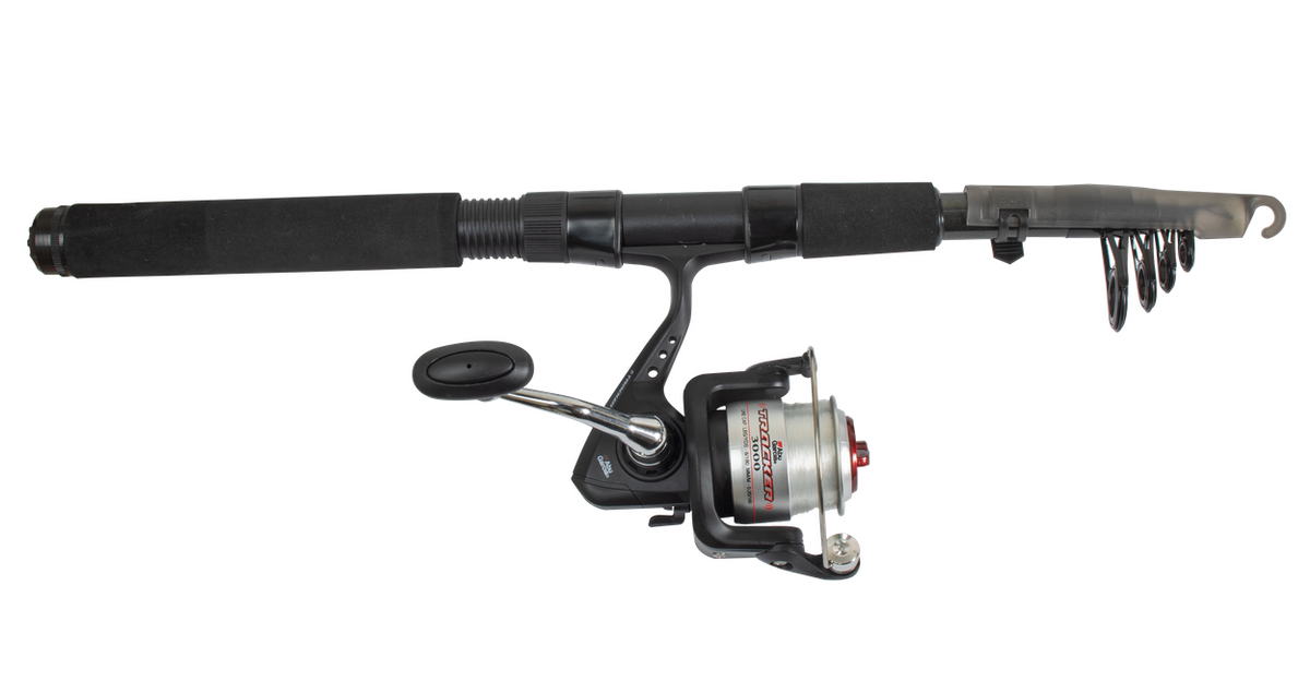 Abu Garcia Tracker Telescopic Travel Rod and Reel Combo with Travel Bag