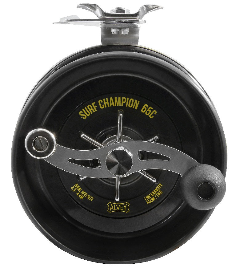 Alvey 65C Stainless Steel Non Reverse Drag Sidecast Reel