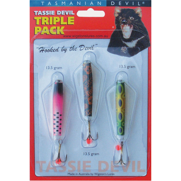 best lures for trout in tasmania Tasmanian Devil Wingston Tassie Trout Lure Bulk Value 3 Pack