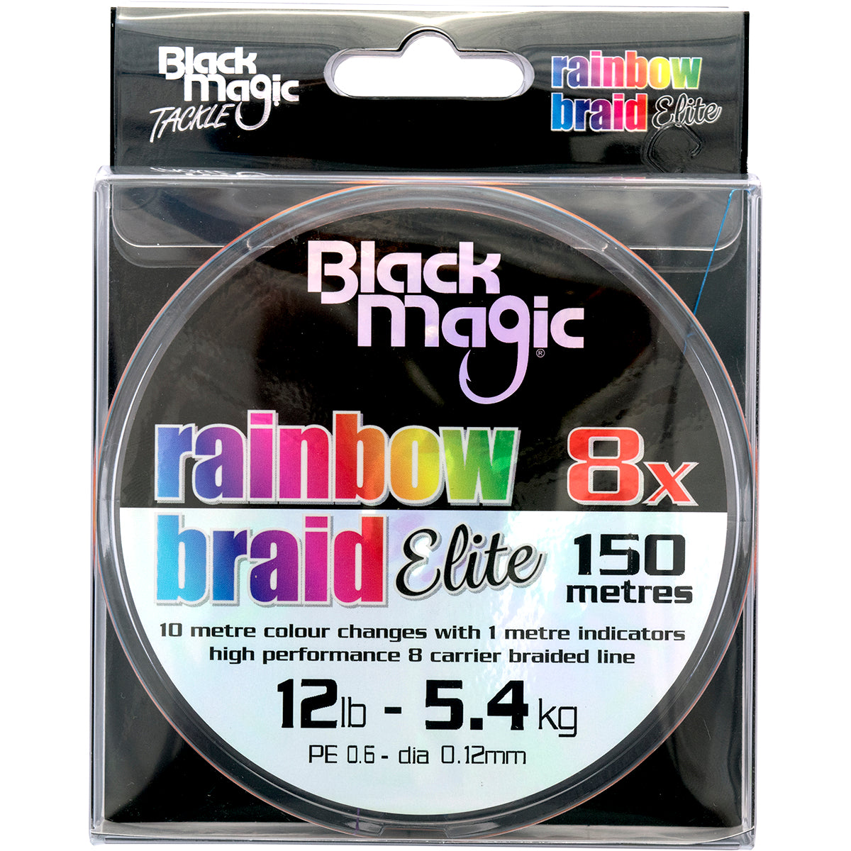 Black Magic Rainbow Elite X8 Braid 150m