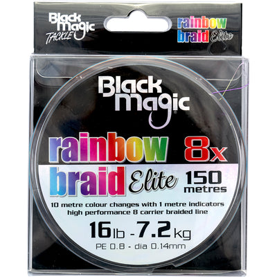 Black Magic Rainbow Elite X8 Braid 150m