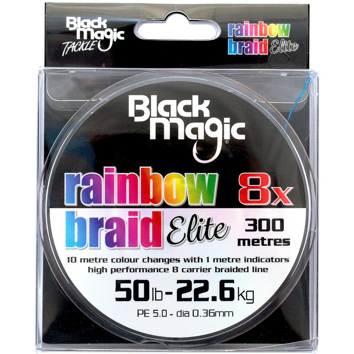 Black Magic Rainbow Elite X8 Braid 300m