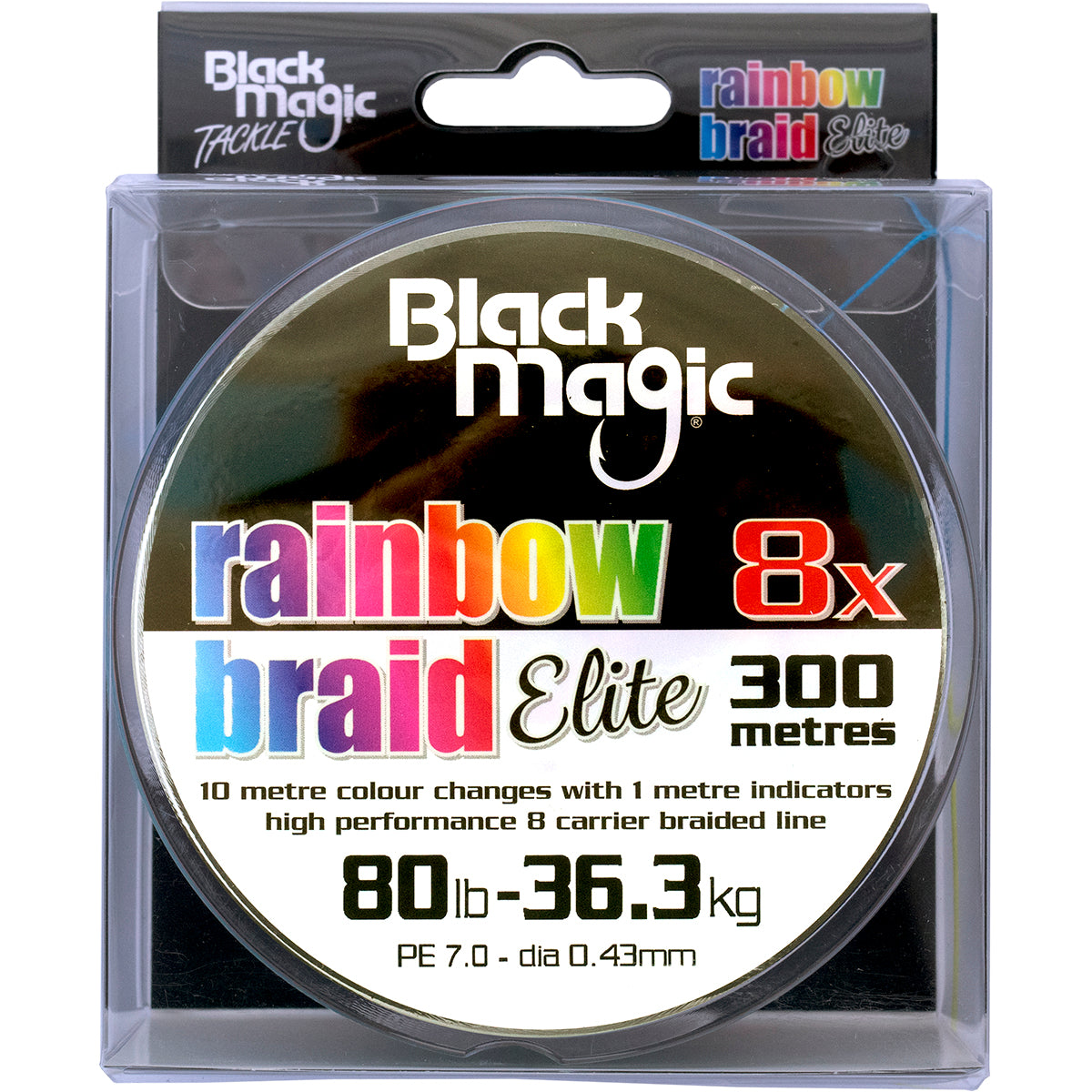 Black Magic Rainbow Elite X8 Braid 300m