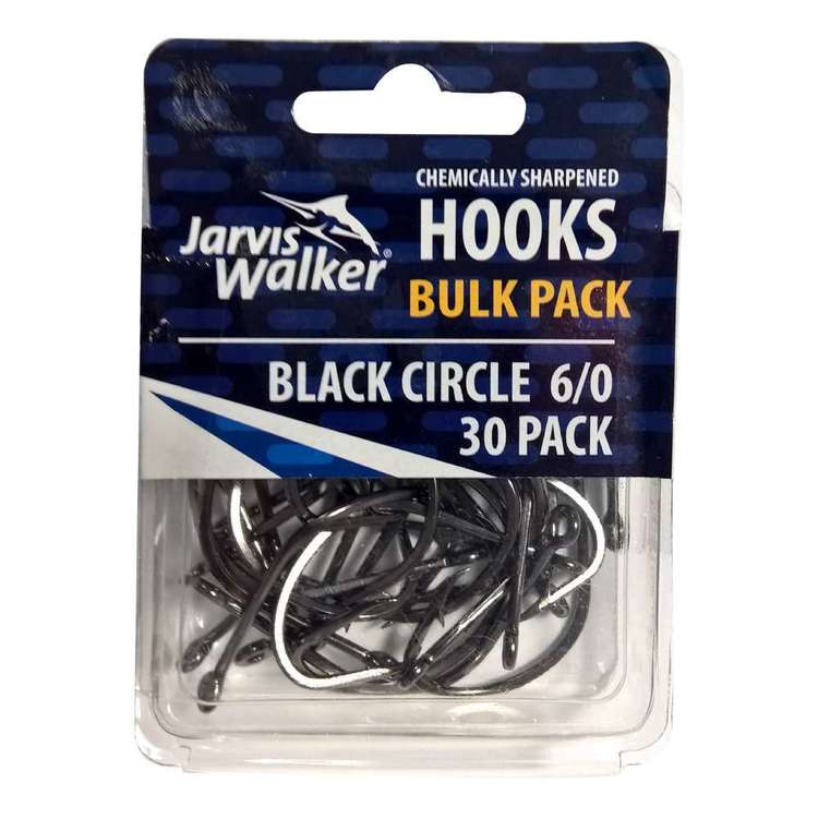 Jarvis Walker Black Chemcially Sharpened Circle Hook Mega Bulk Value Pack