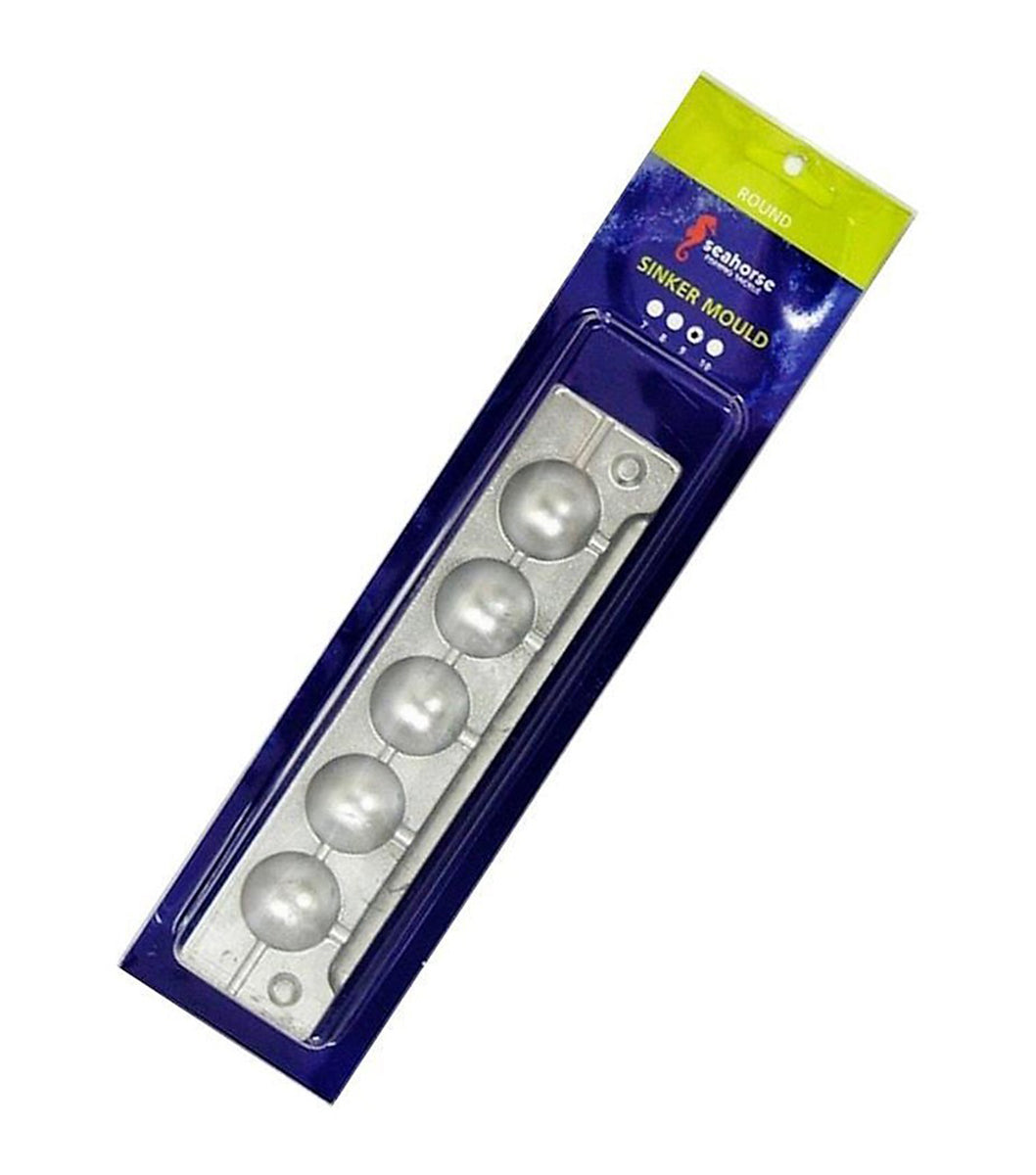 Seahorse Lead Round Ball Sinker Mould