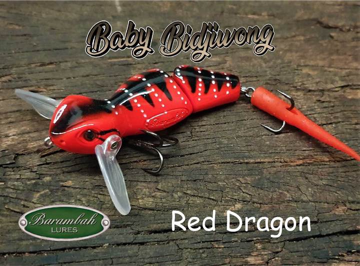 Barambah Baby Bidjiwong 145mm Lizard Surface Walker Cod Lure Mega Clearance