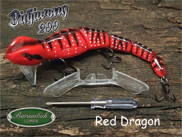 Barambah Bidjiwong 200mm Lizard Surface Walker Cod Lure Mega Clearance