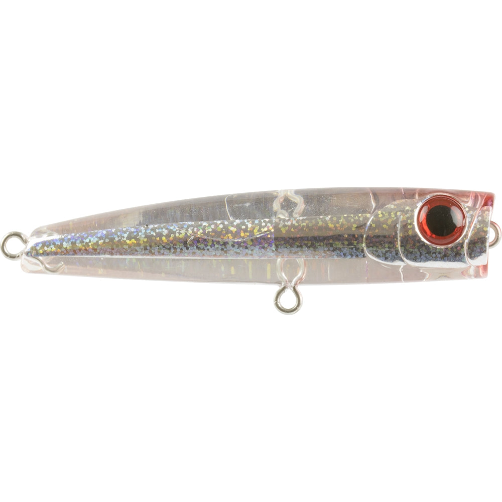 Bassday Crystal Pop Clear Surface Popper Fishing Lure - 55mm