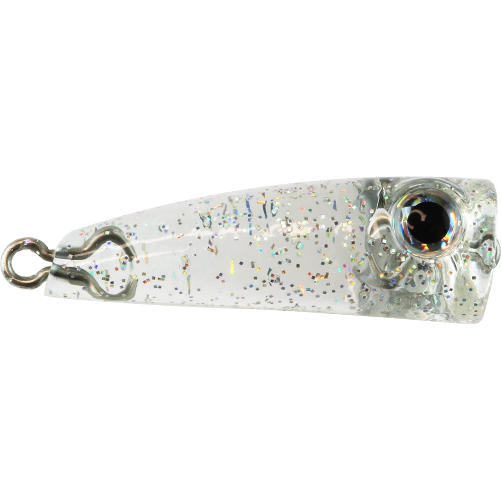 Bassday Crystal Pop Clear Surface Popper Fishing Lure - 30mm