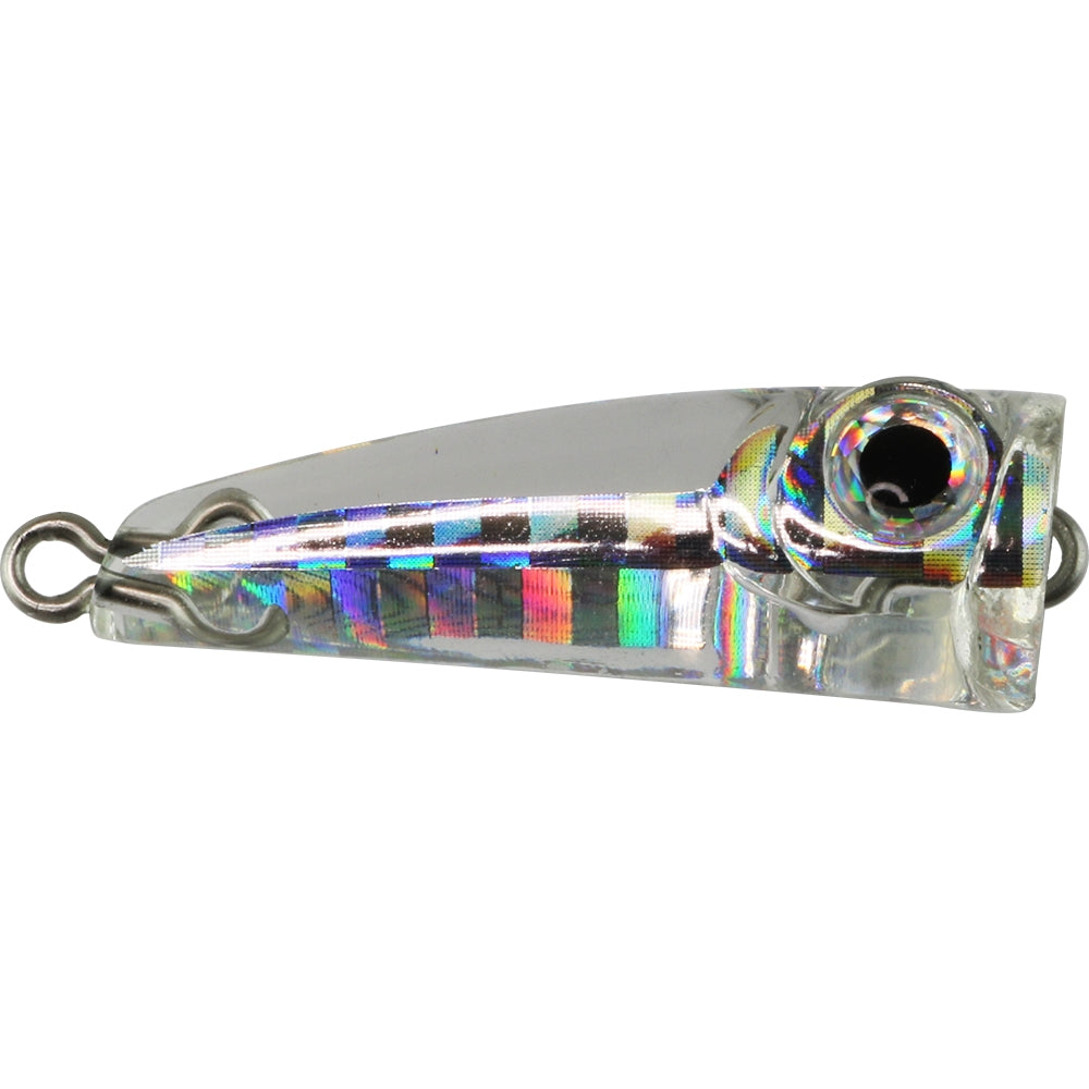Bassday Crystal Pop Clear Surface Popper Fishing Lure - 30mm