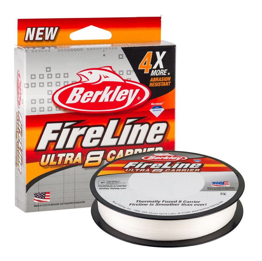 berkley fireline crystal braided fishing line Berkley FireLine Ultra 8 Braided Fishing Line Crystal 150m 10lb - Mega Clearance