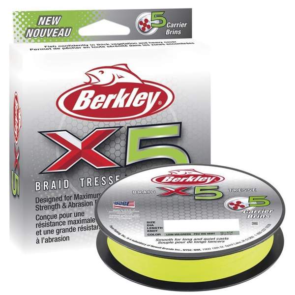 Berkley X5 Braided Fishing Line Flame Green 150m Mega Clearance