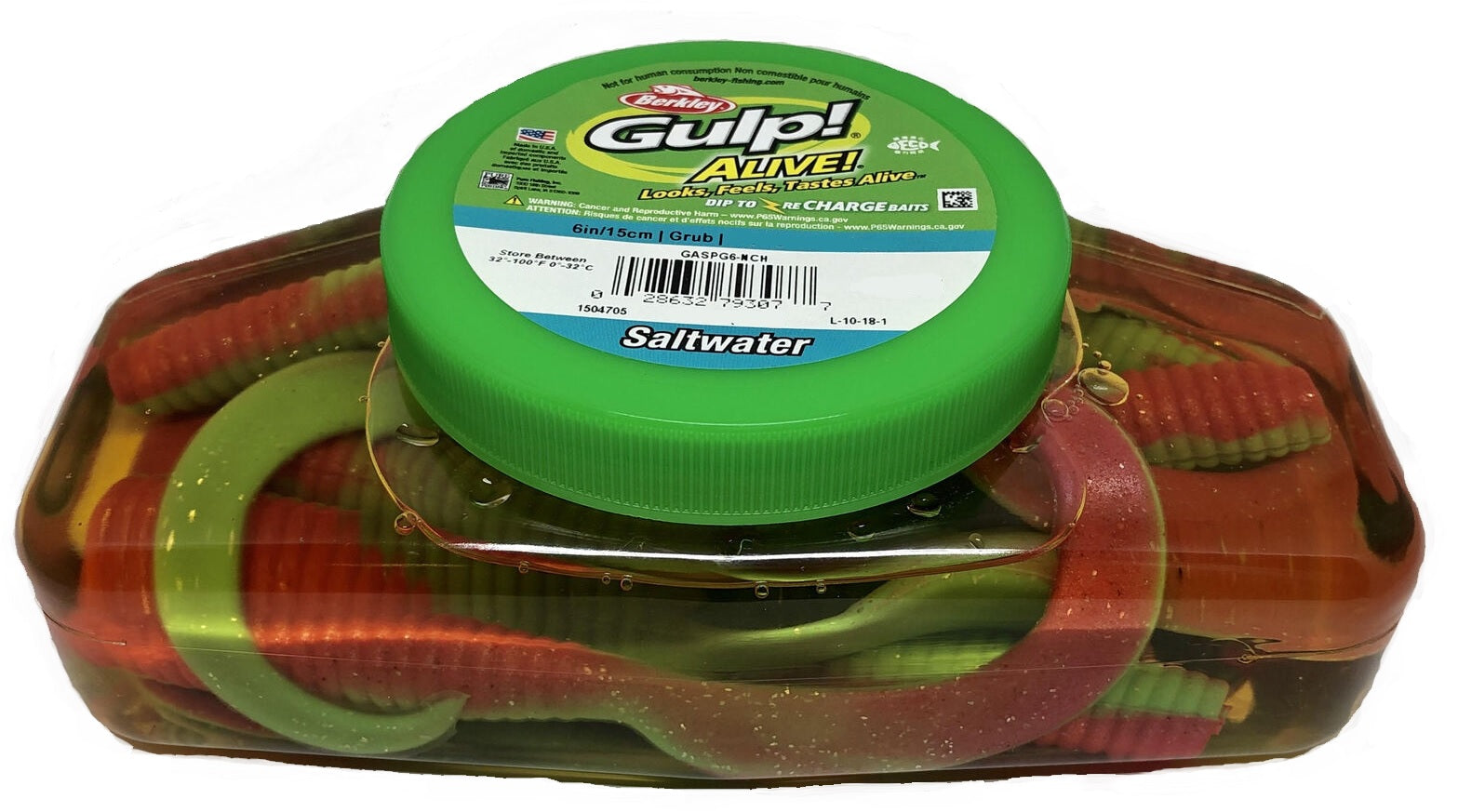 Berkley Gulp Alive 6 inch Grub Soft Plastic Lure Bulk Tub