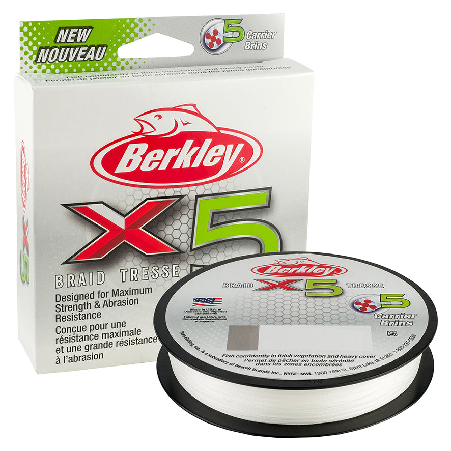 Berkley X5 Braided Fishing Line Crystal 150m