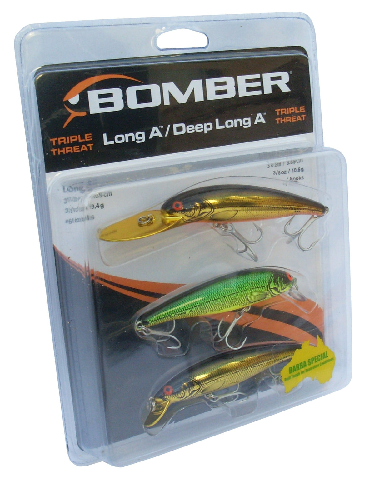 Bomber 06P8 Bulk Value Hard Body Lure Pack 8