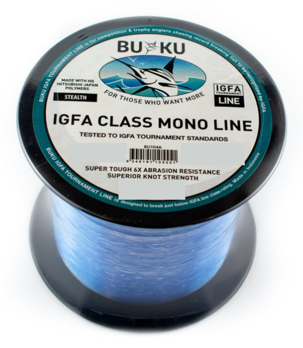 Buku BU104 IGFA Monofilament Fishing Line Stealth - 1000m