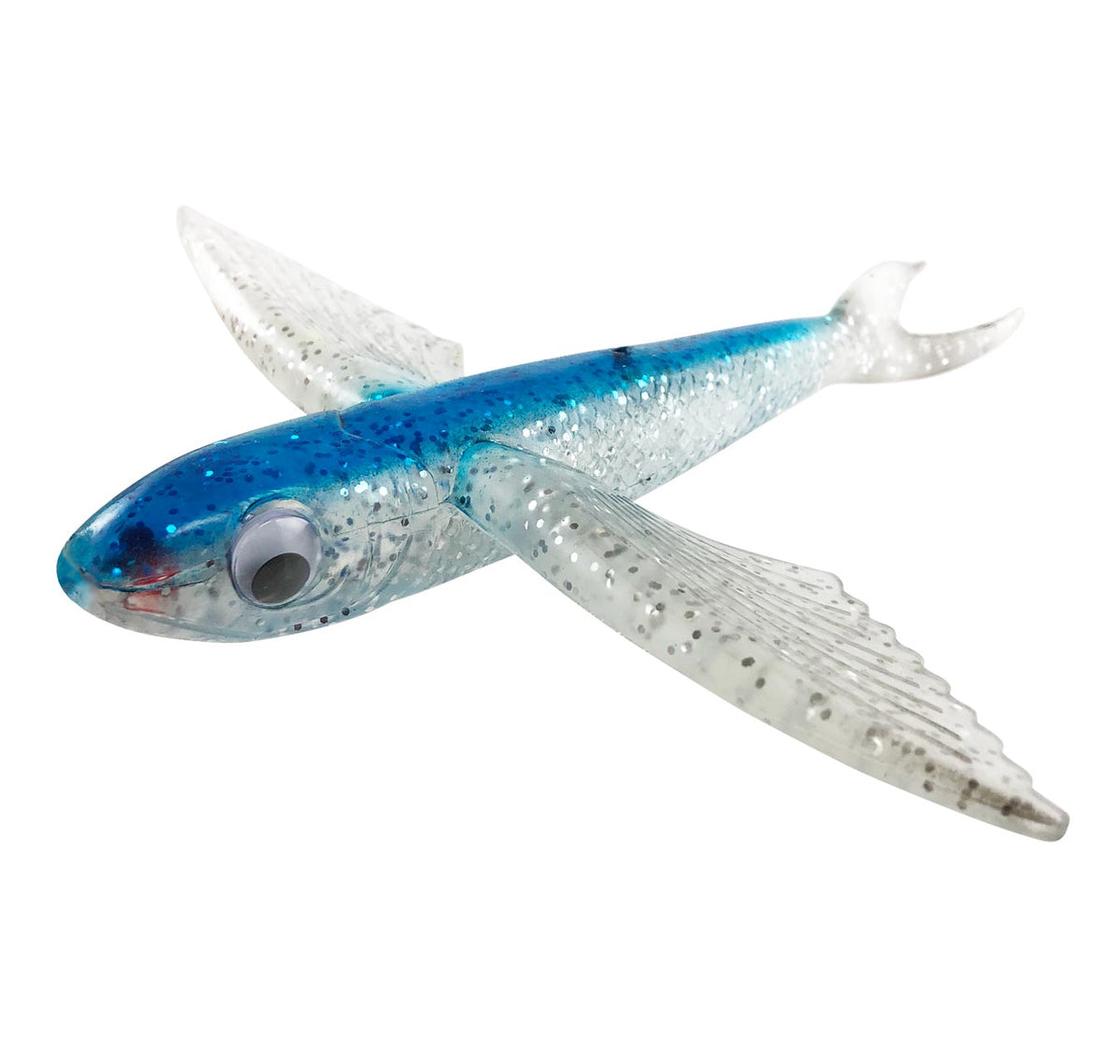 Buku GA039A Flying Fish Splasher 21cm Trolling Teaser - Blue Silver