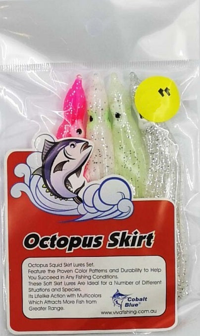 Cobalt Blue Octopus Squid Skirt Pack