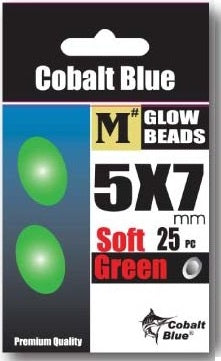 Cobalt Blue Soft Lumo Green Bead